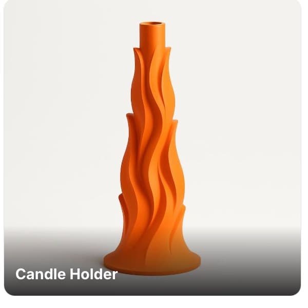 Design a 3D printing candle holder in three minutes with AI.