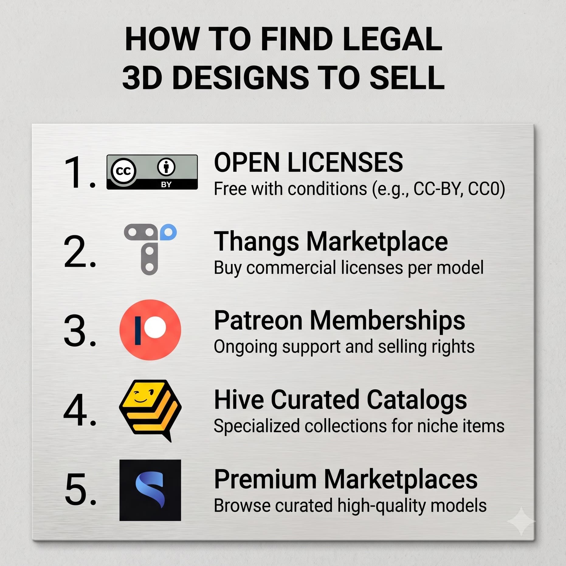 5 Best Ways to Get 3D Printing Designs You Can Actually Sell